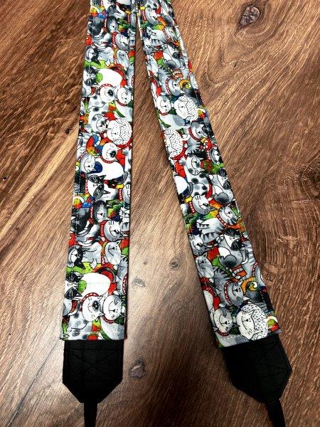Cat Adjustable Handmade Fabric Camera Strap - DSLR Strap - Photography Accessories - Kitty - Cats - Animal
