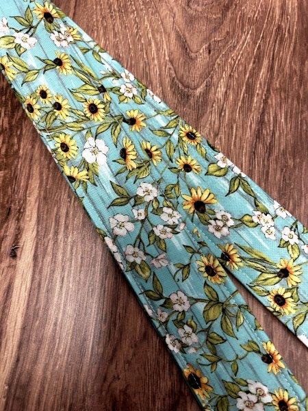 Sunflower Adjustable Handmade Fabric Camera Strap - DSLR Strap - Photography Accessories - Flower - Artistic - Floral - Gift