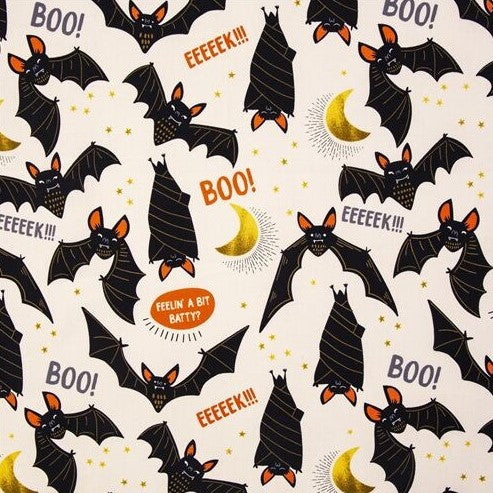 Alexander Henry Fabric - Boo Bats - Cotton Fabric