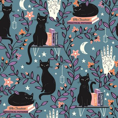 Dashwood Studio - Spellbound - Curious Cats - DASPEL2449 - Cotton Fabric