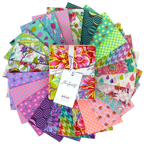 Free Spirit Tula Pink Fat Quarters - Untamed - 24 Fat Quarters Bundle - Cotton