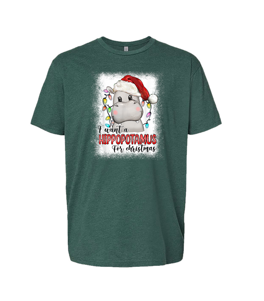 I Want a Hippopotamus for Christmas Unisex T-Shirt