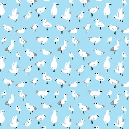 Dear Stella Sky Gullies Fabric - Sandy Paws Collection - Sky Gullies - #ST-DLW2805SKY - Cotton