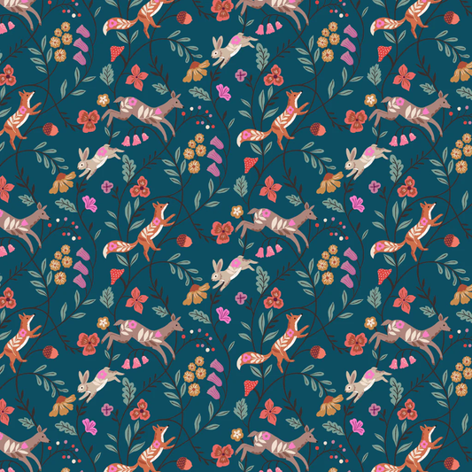 Dashwood Studio - WILD FOLK - WFLK 2539 - Nathan Janine - Cotton Fabric