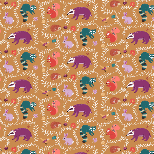 Dashwood Studio - WILD FOLK - WFLK 2540 - Nathan Janine - Cotton Fabric