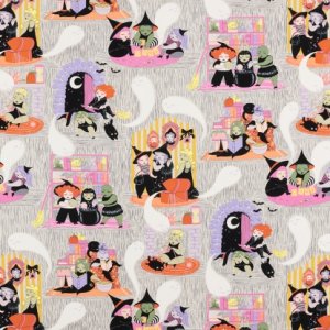 Alexander Henry Fabric - Haunted House Belinda's Brownstone - Stone 8965B - Holiday - Halloween - Cotton Fabric